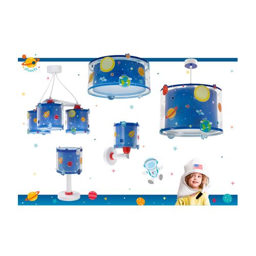 Lampe De Chevet Fusée Enfant Dalber – LED 4W, Brillant Dans Le Noir | Veilleuse Spatiale Planètes
