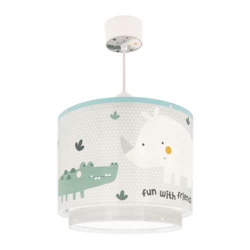 Bebeboutik - Suspension Rhino & Croco - 27x27x27cm
