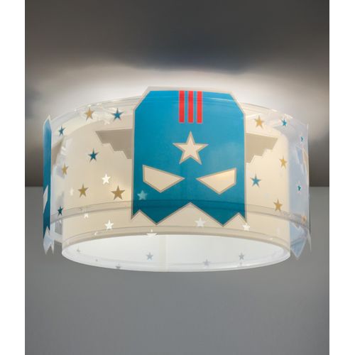 Dalber Applique Murale Enfant Blue Hero Super-héros - Lampe Chambre Garçon