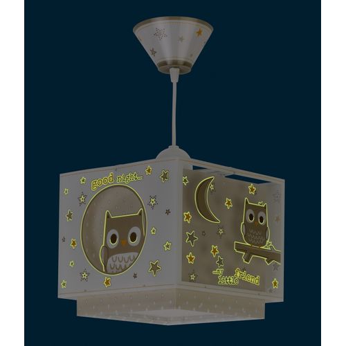 Lustre Suspendu Enfant Hibou - Luminaire Chambre Enfant, Réglable En Hauteur, E27, Design Mignon Et Coloré - 8