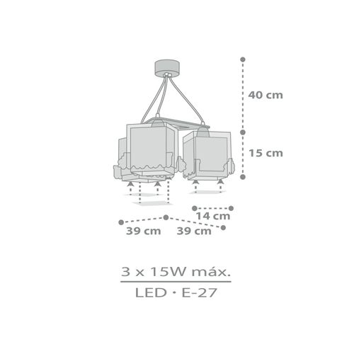 Dalber Lampe Suspension Enfant The Night Train Former - Lustre Chambre Enfant Avec Étoiles Et Train
