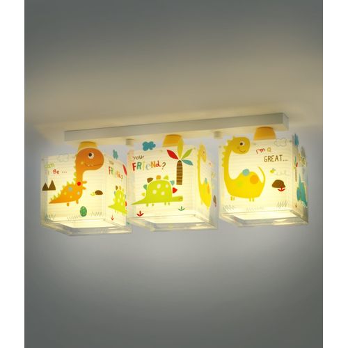 Plafonnier Pour Enfants à 3 Lampes Dinos Dinosaures