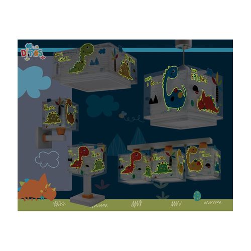Plafonnier Pour Enfants à 3 Lampes Dinos Dinosaures