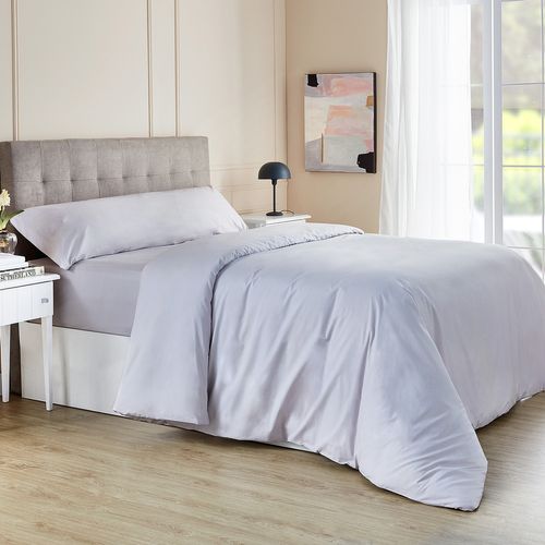 Ensemble De Housse De Couette | Parures De Lit Gris 220x240 Cm Coton Cfw33472 92270873