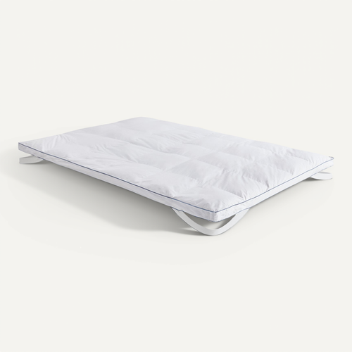 Surmatelas En Duvet Naturel 5 Cm Housse 100% Coton