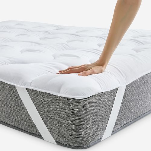 Surmatelas En Microfibre 3cm Housse 100% Coton Et Respirante
