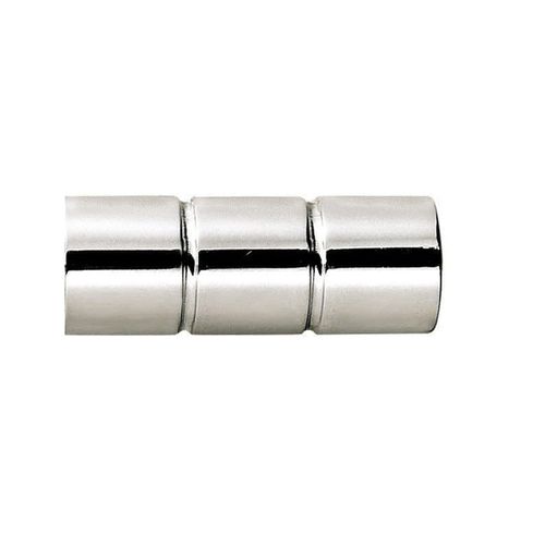 Lot De 2 Embouts De Tringle - Diam. 20 Mm - Argent
