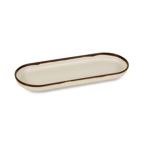 Plat Ovale En Mélaminé Collection Halo 26 X 10,5 Cm -