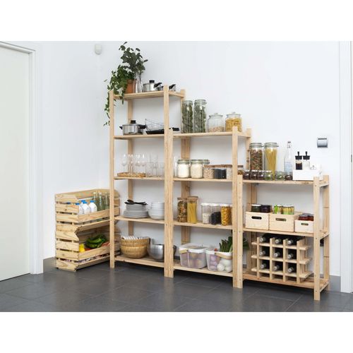 Etagère 3 Tablettes à Lattes 88x65x30cm Nc-3-30