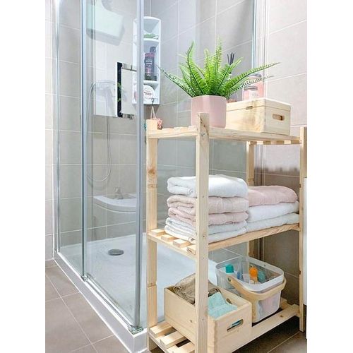 Etagère 3 Tablettes à Lattes 88x65x30cm Nc-3-30