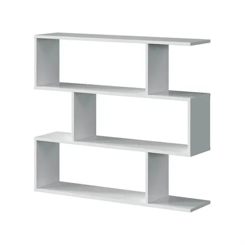 Étagère Basse Tamy À 3 Niveaux L110 cm X H97cm -  Blanc