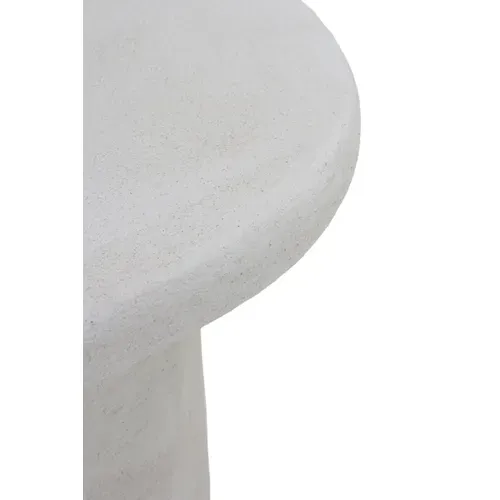 Table Basse En Polyrésine Couleur Ciment Blanc