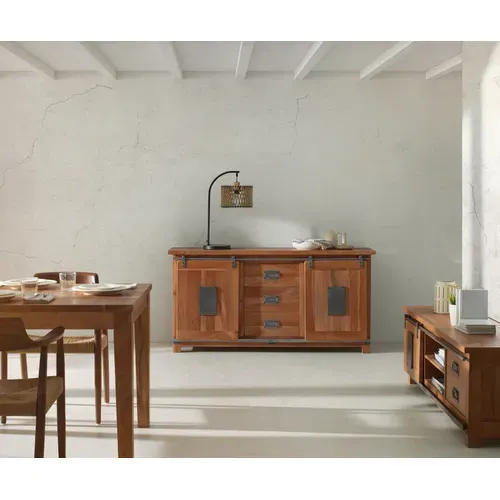 Meuble TV En Bois Massif D'acacia Recyclé