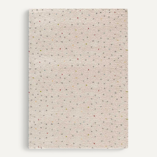 Tapis Shaggy Moderne Lush Dottie Crème/multicolore 140x200 Cm