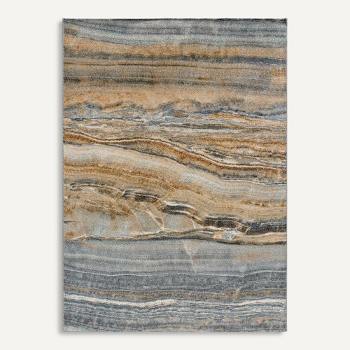 Tapis Moderne Dreams 12571 Gris/bleu/rouille 200x290 Cm