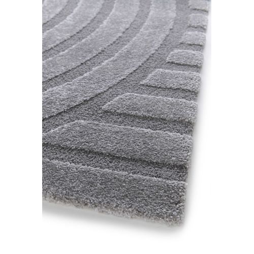 Tapis Scandinave à Relief Snowy 59773 Gris 80x150 Cm