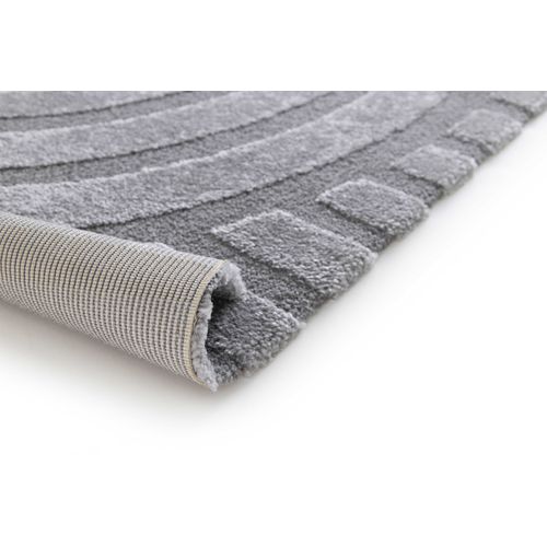 Tapis Scandinave à Relief Snowy 59773 Gris 80x150 Cm