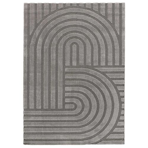 Tapis Scandinave à Relief Snowy 59773 Gris 80x150 Cm
