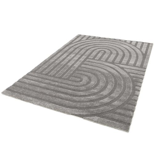 Tapis Scandinave à Relief Snowy 59773 Gris 80x150 Cm