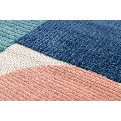 Tapis Extérieur Moderne à Relief Mila 23522 Multicolore 80x150 Cm
