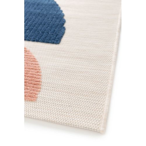Tapis Extérieur Moderne à Relief Mila 23522 Multicolore 80x150 Cm