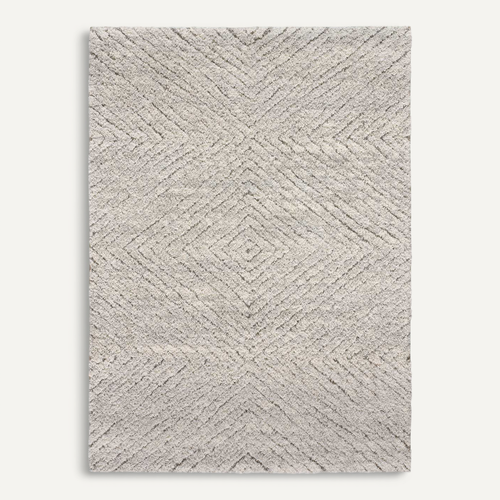 Tapis Shaggy Scandinave Atesa 80365 Gris 60x120 Cm