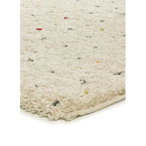 Tapis Shaggy Moderne Lush Dottie Crème/multicolore 200x290 Cm