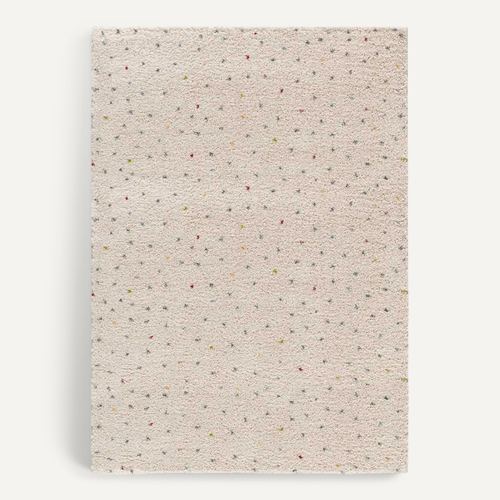 Tapis Shaggy Moderne Lush Dottie Crème/multicolore 200x290 Cm