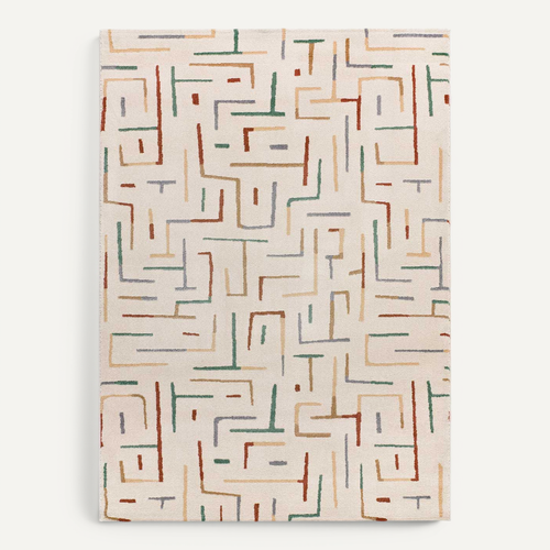 Tapis Géométrique Beruti 12925 Beige/multicolore 160x230 Cm
