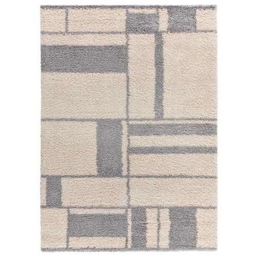 Tapis Shaggy Helia 8816 Beige/gris 133x190 Cm