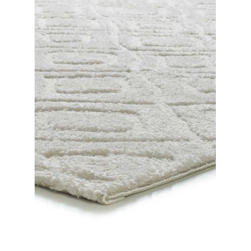 Tapis Scandinave à Relief Juno 111 Blanc 190x285 Cm