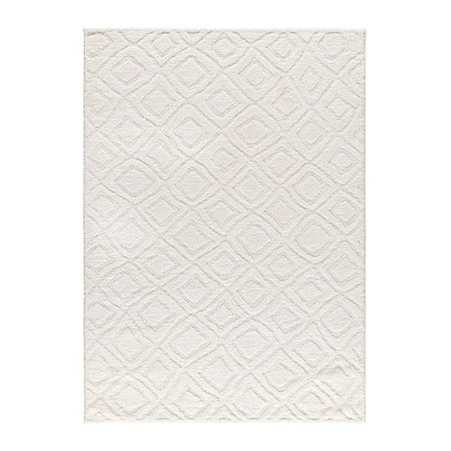 Tapis Scandinave à Relief Juno 111 Blanc 190x285 Cm