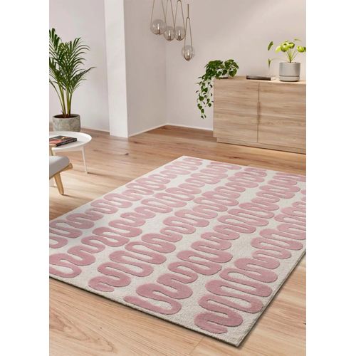 Tapis Moderne Flashy 25409 Rose 120x170 Cm