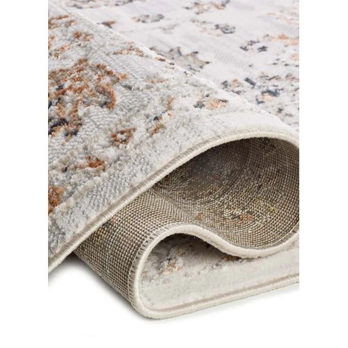 Tapis Vintage Á Relief Keops 6408 Beige/rouille/bleu 134x200 Cm