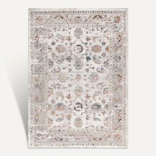 Tapis Vintage Á Relief Keops 6408 Beige/rouille/bleu 134x200 Cm