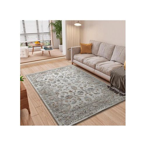 Tapis Vintage Á Relief Keops 6408 Beige/rouille/bleu 134x200 Cm
