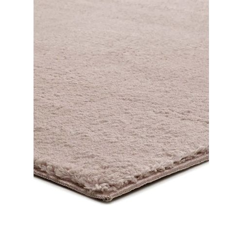 Tapis Lavable Uni Loft Liso Rose Poudré 60x120 Cm