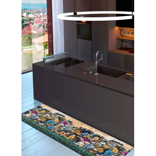 Tapis De Cuisine Paysage Ricci Ortisei Multicolore 52x200 Cm