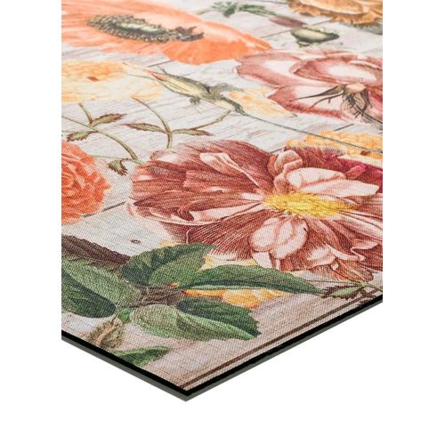 Tapis De Cuisine Fleurs Ricci Camelia Multicolore 52x200 Cm