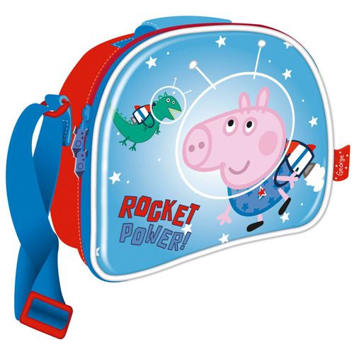 ARDITEX Sac Bandoulière Rond Peppa Pig 16x16x3 Cm - Sac Enfant Peluche Officiel