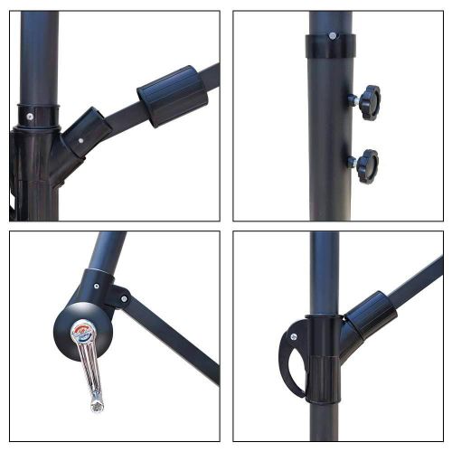 Parasol Deporte 3m Avec Housse De Protection Beige
