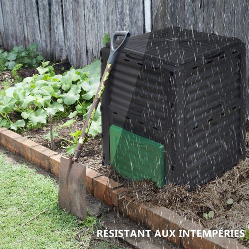 Composteur De Jardin 300l Qualité Supérieure Pour Jardin Déchets