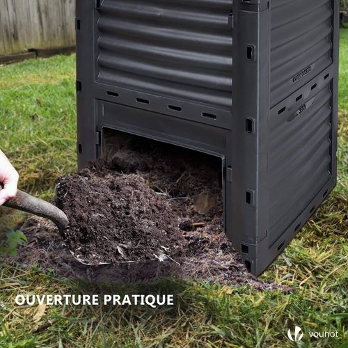 Composteur De Jardin 300l Qualité Supérieure Pour Jardin Déchets