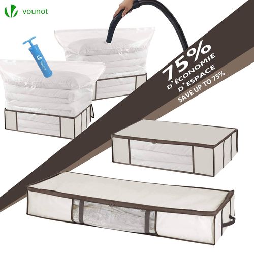 Lot De 5 Housses De Rangement Sous Vide Sous Lit