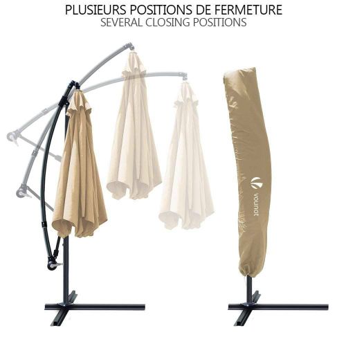 Parasol Deporte 3m Kaki Avec Housse De Protection