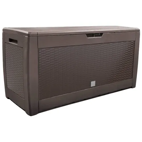 Coffre De Rangement Extérieur 310l  En Pp 119x48x60 cm Style Polyrotin Marron