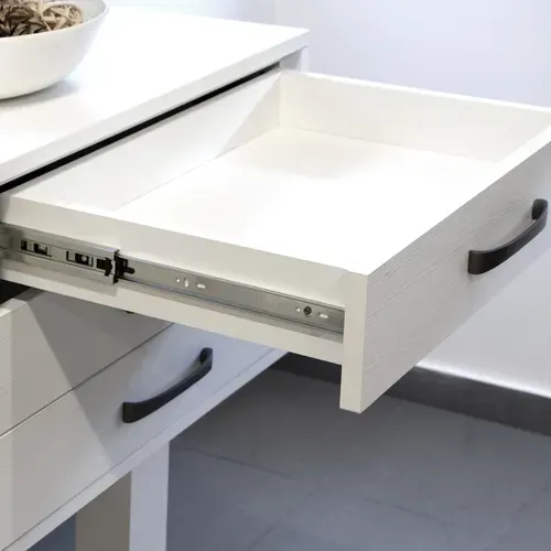 (1 Kit) Paire De Coulisses Pour Tiroires, À Billes, 45 X 500 Mm, À Sortie Totale,
