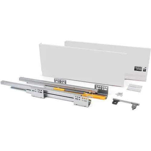 Kit Tiroir Blanc Meuble Cuisine Et Salle De Bain Concept Pour Tiroir De 35 X 10.5 Cm