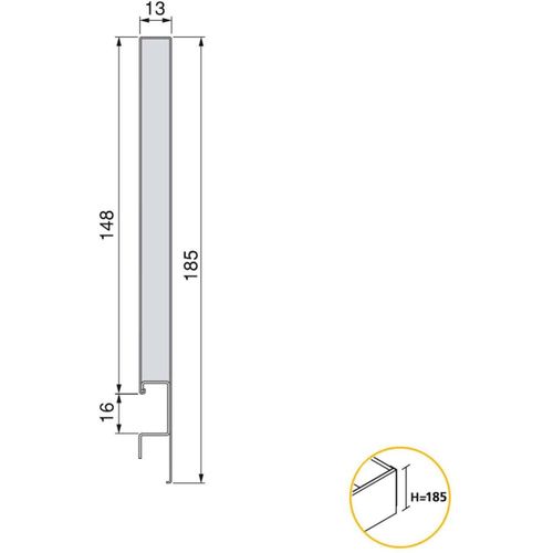 Kit Tiroir Blanc Meuble Cuisine Et Salle De Bain Concept Pour Tiroir De 40 X 10.5 Cm