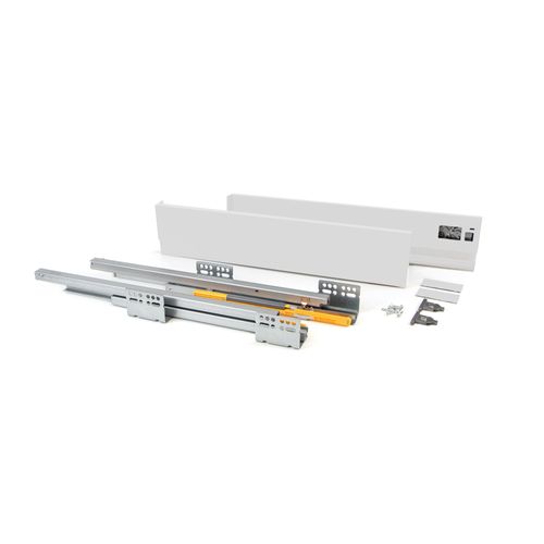 Kit Tiroir Blanc Meuble Cuisine Et Salle De Bain Concept Pour Tiroir De 40 X 10.5 Cm